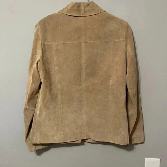 Madison Studio Pig Suede Light Brown Patch/Stitch Jacket Size 8 - Picture 9 of 11